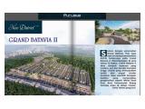 Jual Rumah Grand Batavia II Tangerang - 3 Kamar & 2 Kamar Unfurnished - New