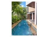 Dijual Rumah Mewah Desain Modern Tropis Area Patra Kuningan Jakarta Selatan - 4 Kamar Tidur Semi Furnished