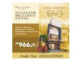 Jual Rumah Exclusive Mulai dari 330 Jutaan di Gading Serpong Tangerang - 1 Kamar - 5 Kamar